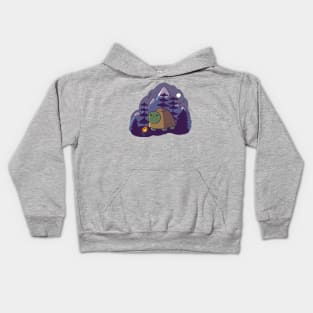 Camping Turtle Kids Hoodie